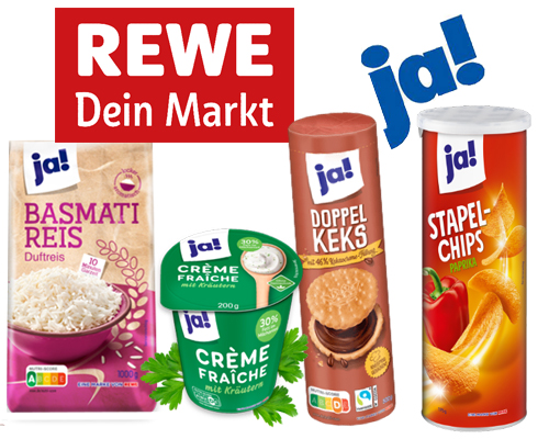 Rewe saját márkája Hamburg-Ja